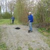 Het berenklauwteam in actie op Vak G