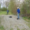 Het berenklauwteam in actie op Vak G